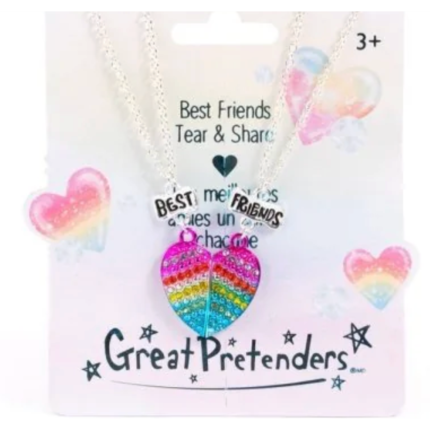 Great Pretender Glamour Gals Tear & Share Necklaces-Great Pretenders-Little Giant Kidz