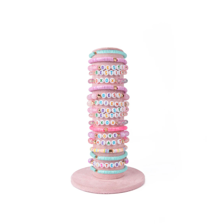 Great Pretender Pastel Concert Tour Bracelets with Velvet Display,-Great Pretenders-Little Giant Kidz