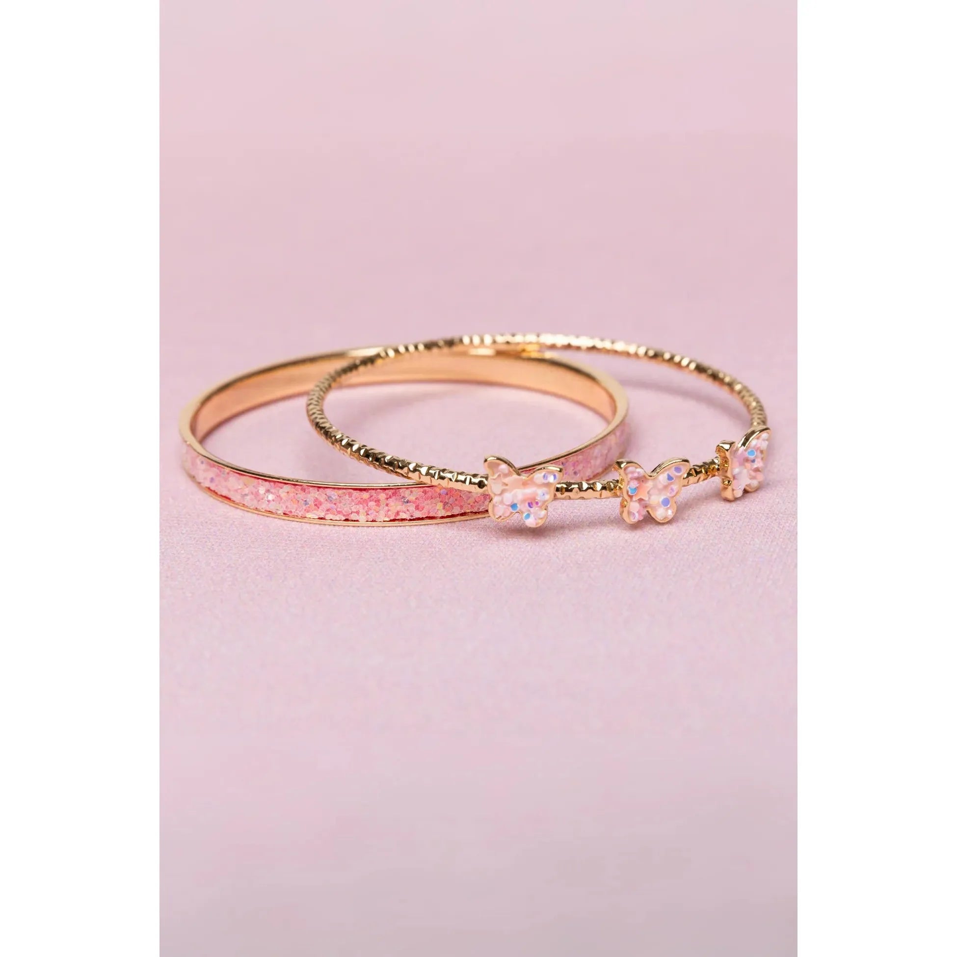 Great Pretenders Boutique Chic Butterfly Bangles, 2pcs-Great Pretenders-Little Giant Kidz