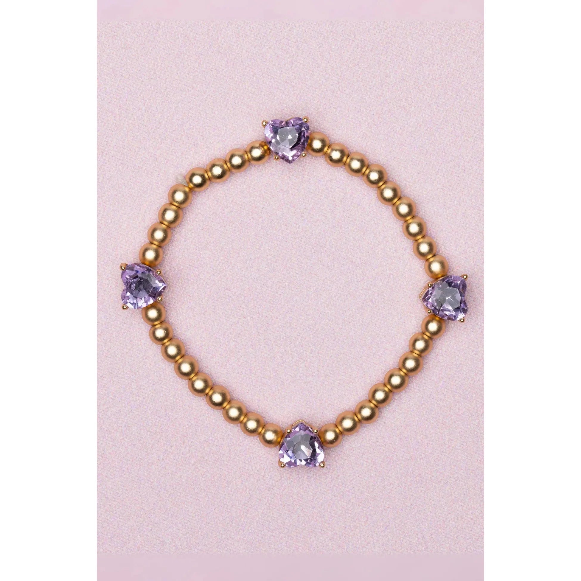 Great Pretenders Chic Amethyst Love Bracelet-Great Pretenders-Little Giant Kidz