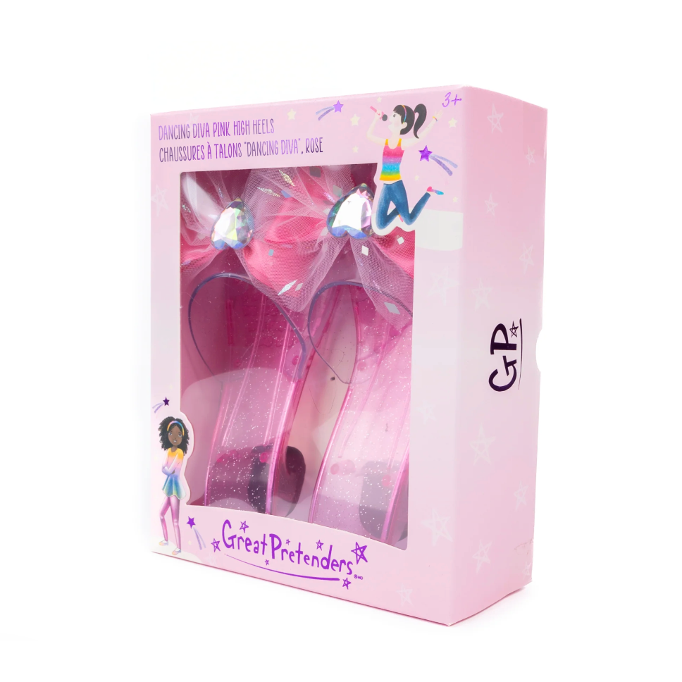 Great Pretenders Dancing Diva Pink High Heels-Great Pretenders-Little Giant Kidz