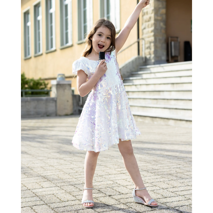 Great Pretenders Sequins Concert Queen Dress-Great Pretenders-Little Giant Kidz