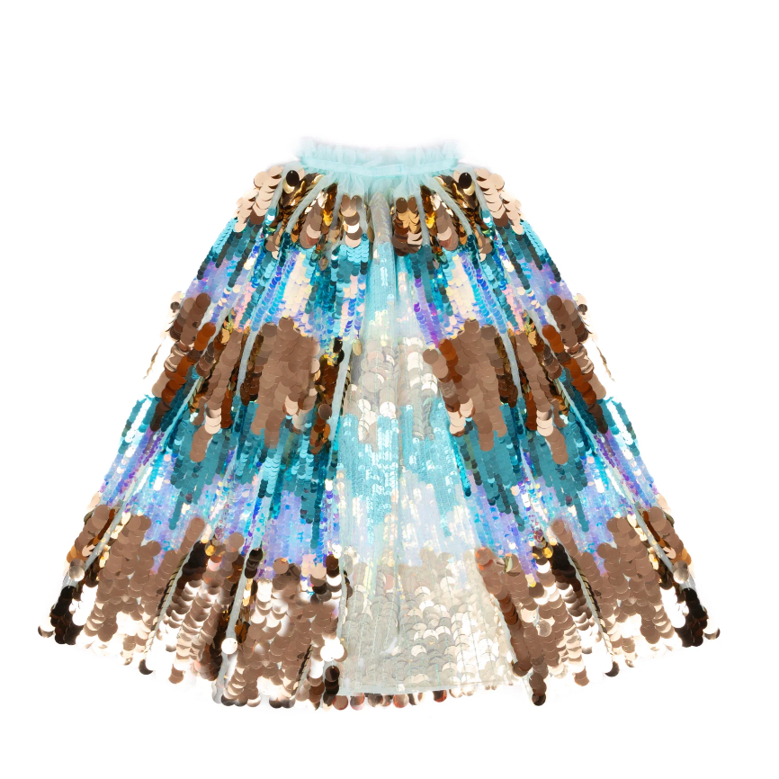 Great Pretenders The 5th Avenue Paillette Cape, Mermalicious-Great Pretenders-Little Giant Kidz