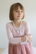 Great Pretenders White Unicorn Necklace & Bracelet Set-Great Pretenders-Little Giant Kidz