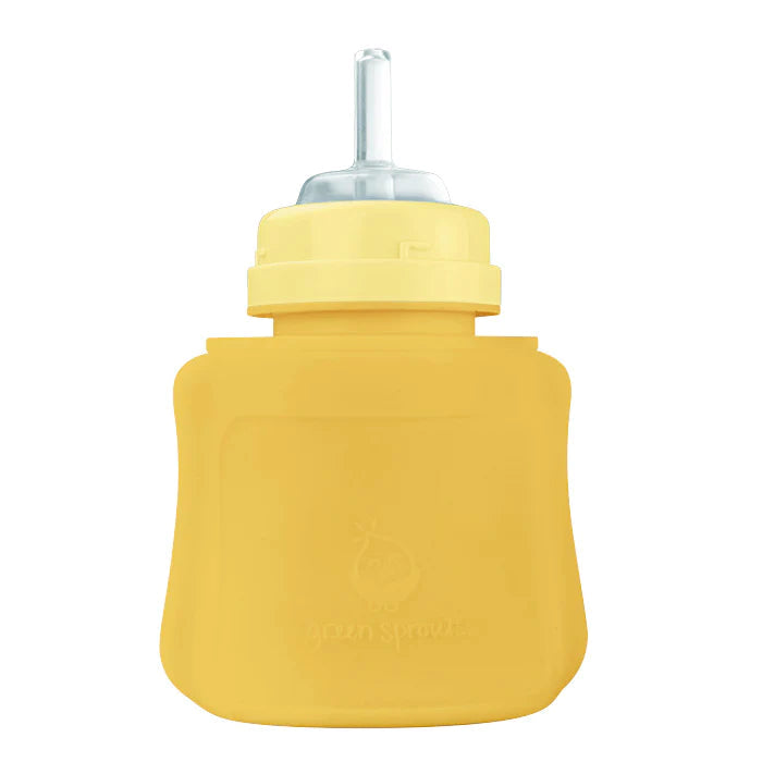 Green Sprouts Silicone and Sprout Ware® Food Pocket (5 oz.) - Yellow 6M+-Green Sprouts-Little Giant Kidz