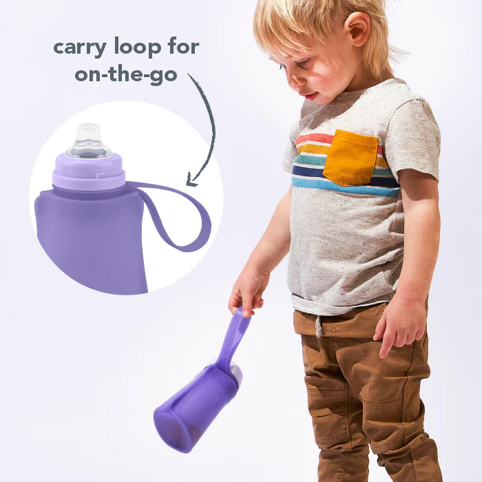 Green Sprouts Silicone and Sprout Ware® Sip & Straw Pocket (8 oz.) - Aqua 6M+-Green Sprouts-Little Giant Kidz