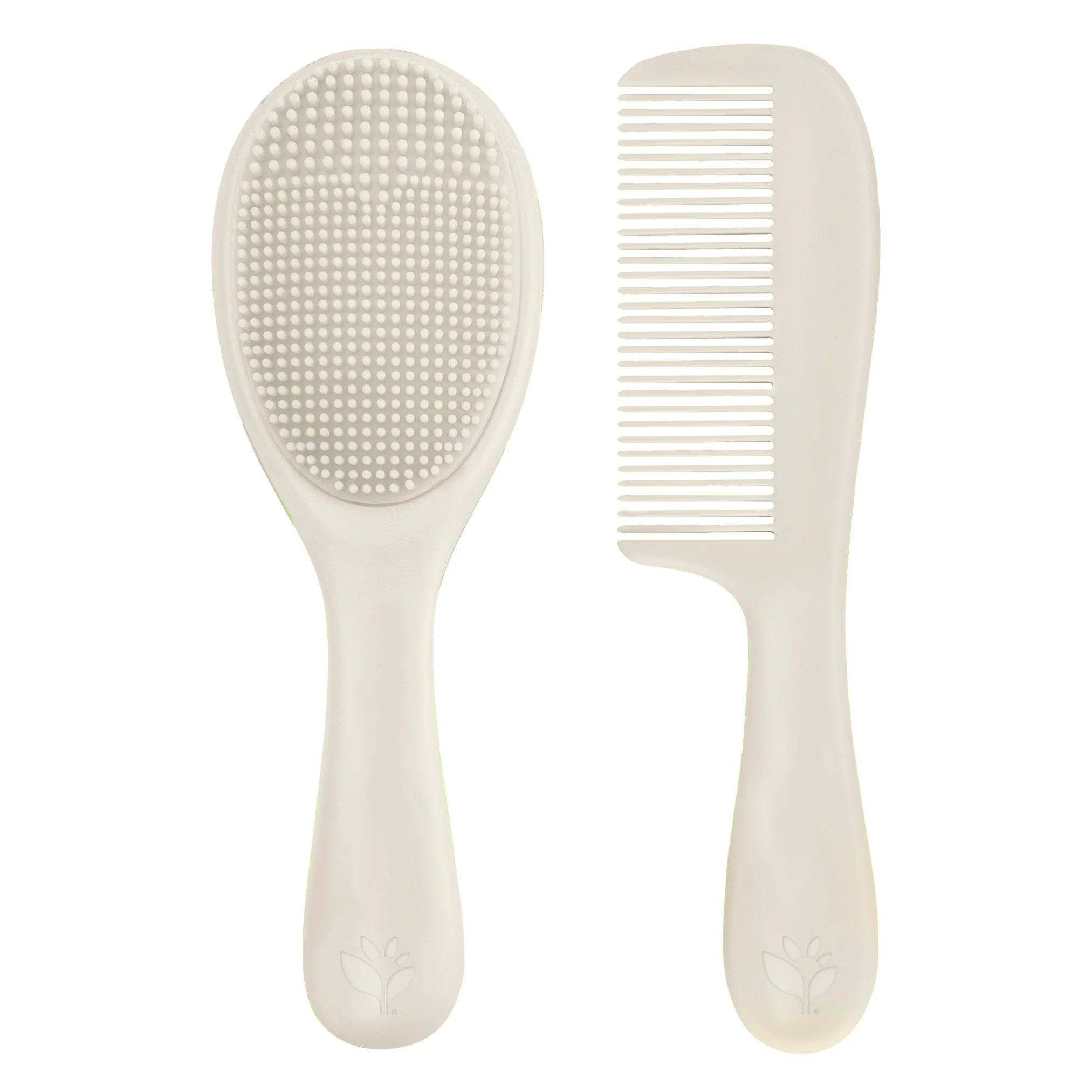 Green Sprouts Sprout Ware® and Silicone Cradle Cap Brush & Comb - Cream-Green Sprouts-Little Giant Kidz