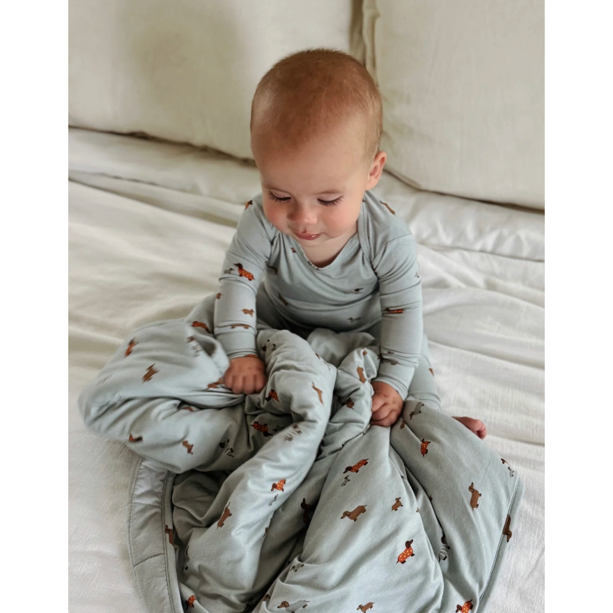Gunamuna Cloud Blanket - Woof / 1.0 TOG- Twin-GUNAMUNA-Little Giant Kidz