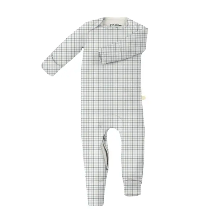 Gunamuna Convertible Footie Pajama- Checkmate-GUNAMUNA-Little Giant Kidz