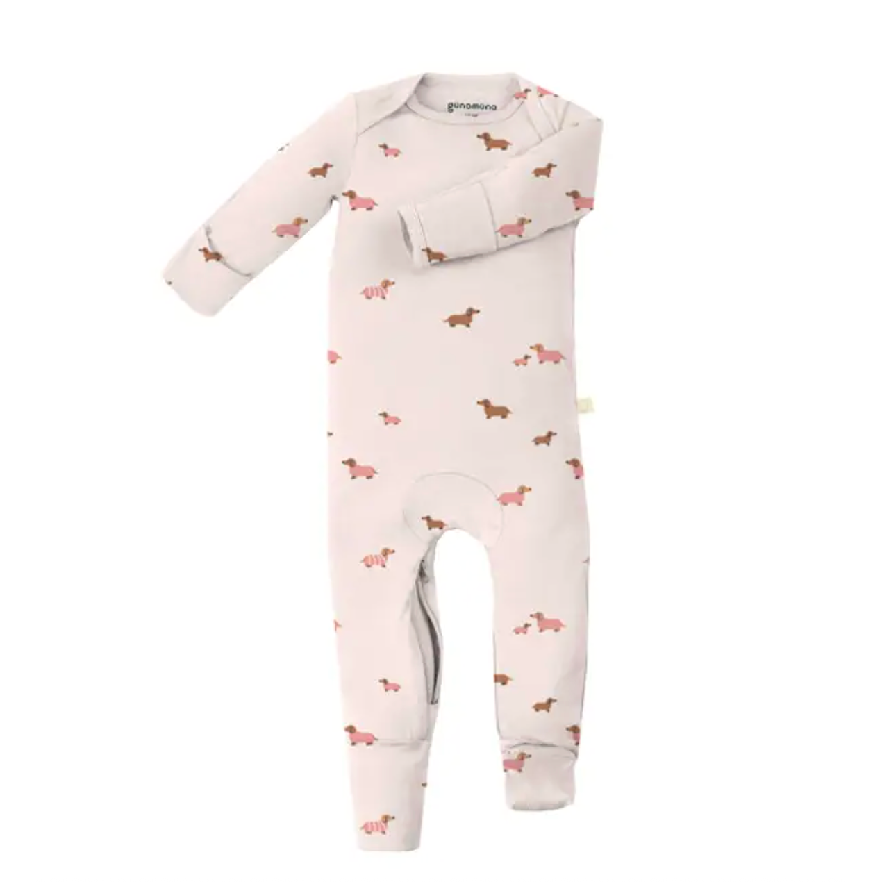 Gunamuna Convertible Footie Pajama- Girl Dog-GUNAMUNA-Little Giant Kidz