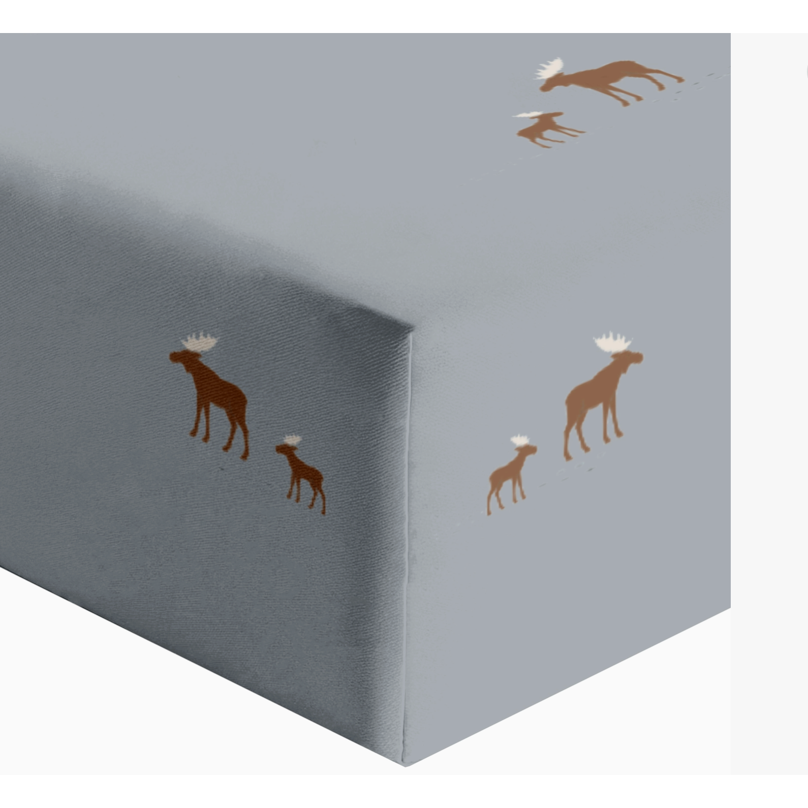 Gunamuna Crib Sheet - Moose-GUNAMUNA-Little Giant Kidz