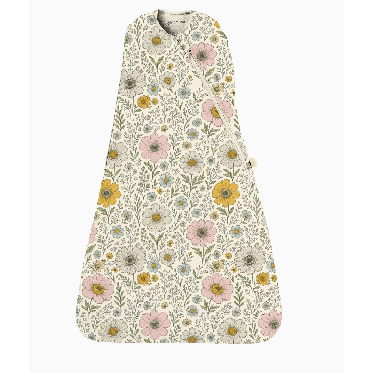 Gunamuna Swaddle Sleep Sack Wildflower 1.0 Tog-GUNAMUNA-Little Giant Kidz