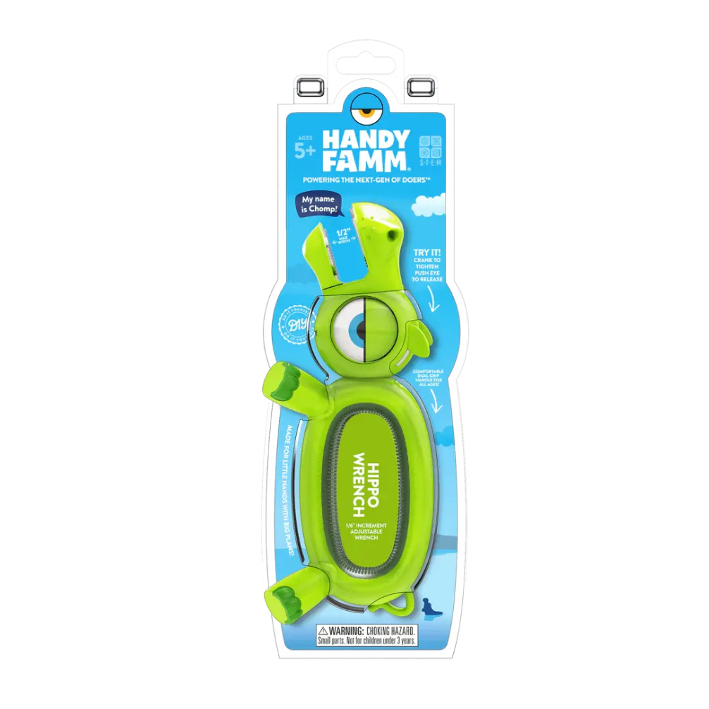 Handy Famm STEM Hippo Wrench Chomp Green-HANDY FAMM-Little Giant Kidz