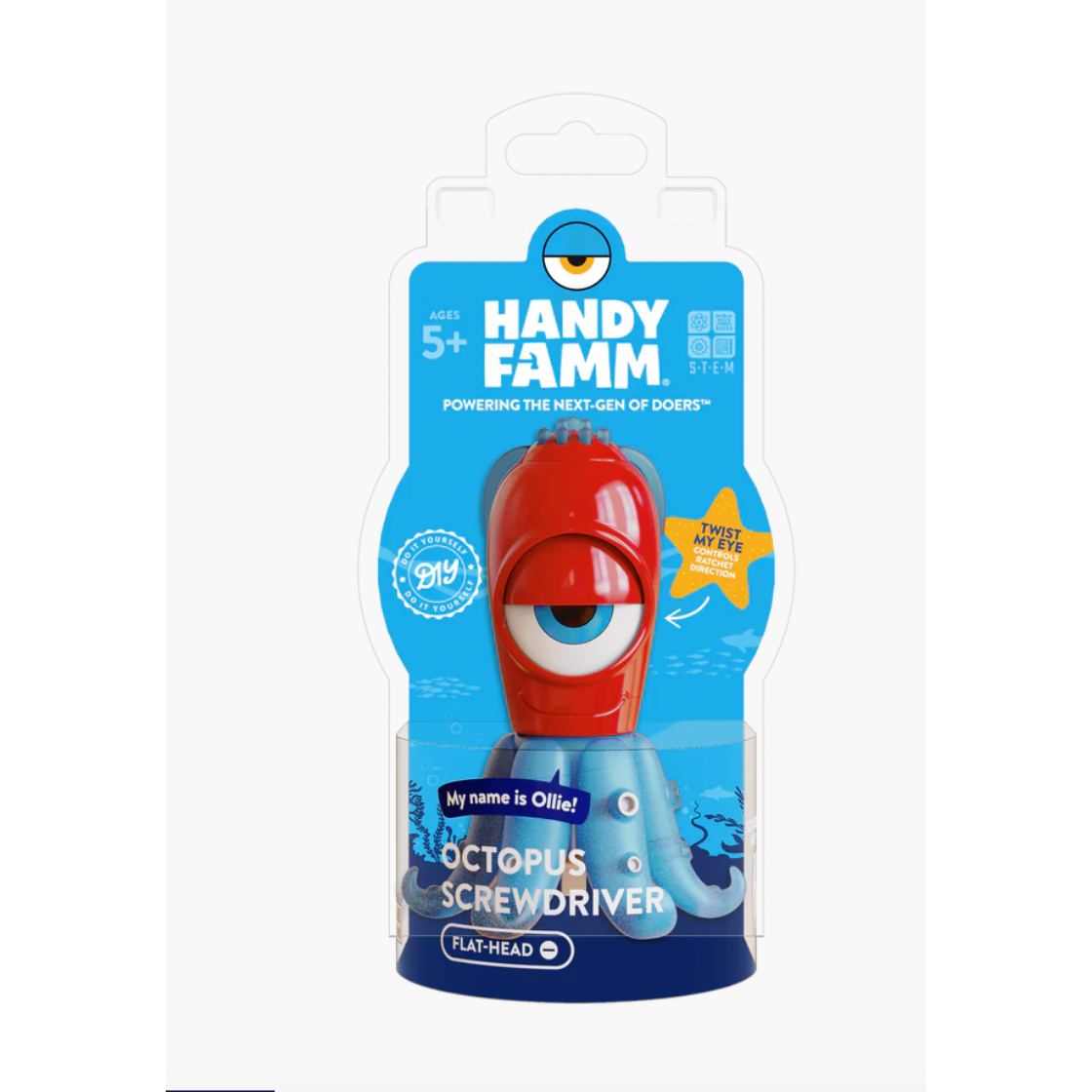 Handy Famm STEM Starter Flat Head Screwdriver - Octopus-HANDY FAMM-Little Giant Kidz