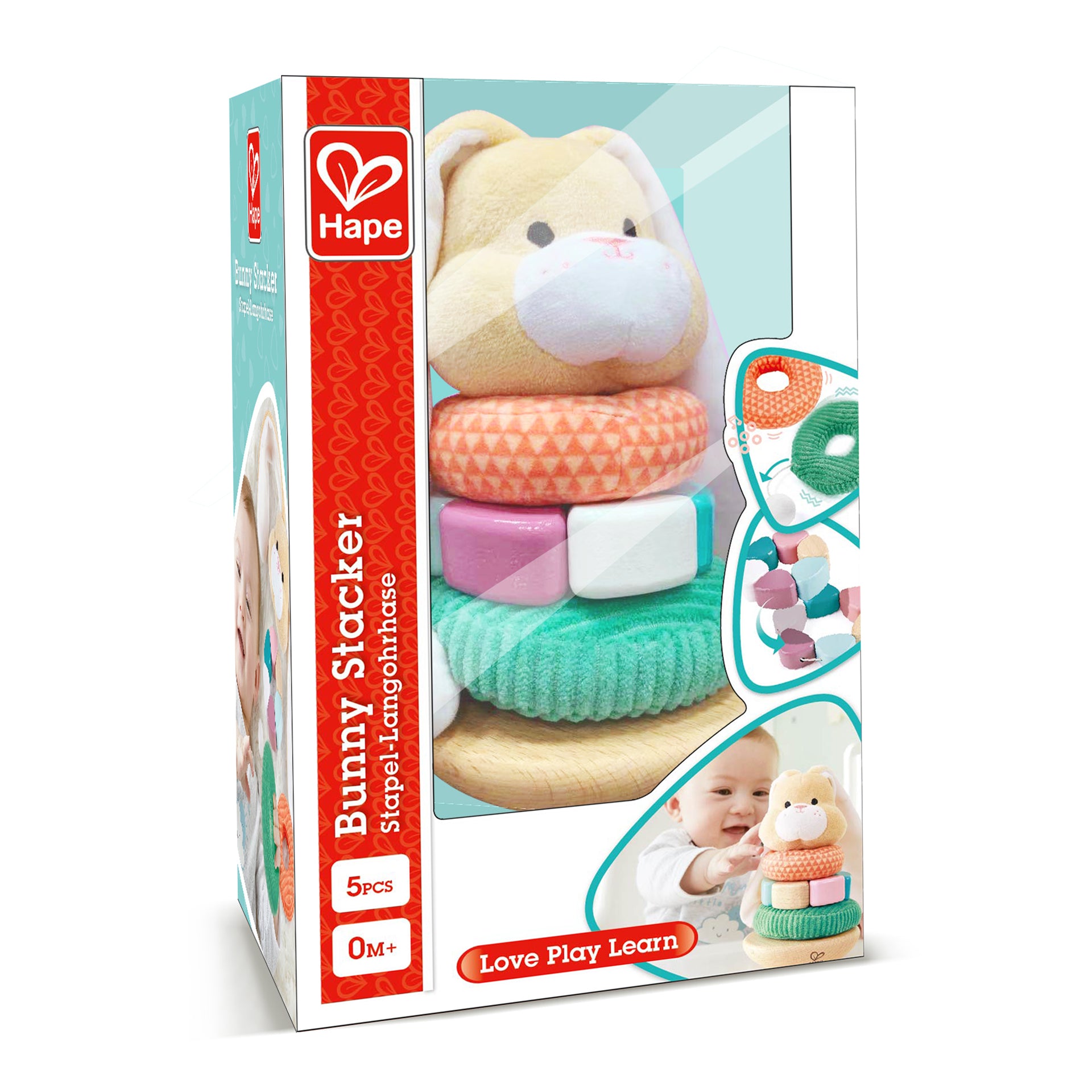 Hape Bunny Stacker-HAPE-Little Giant Kidz