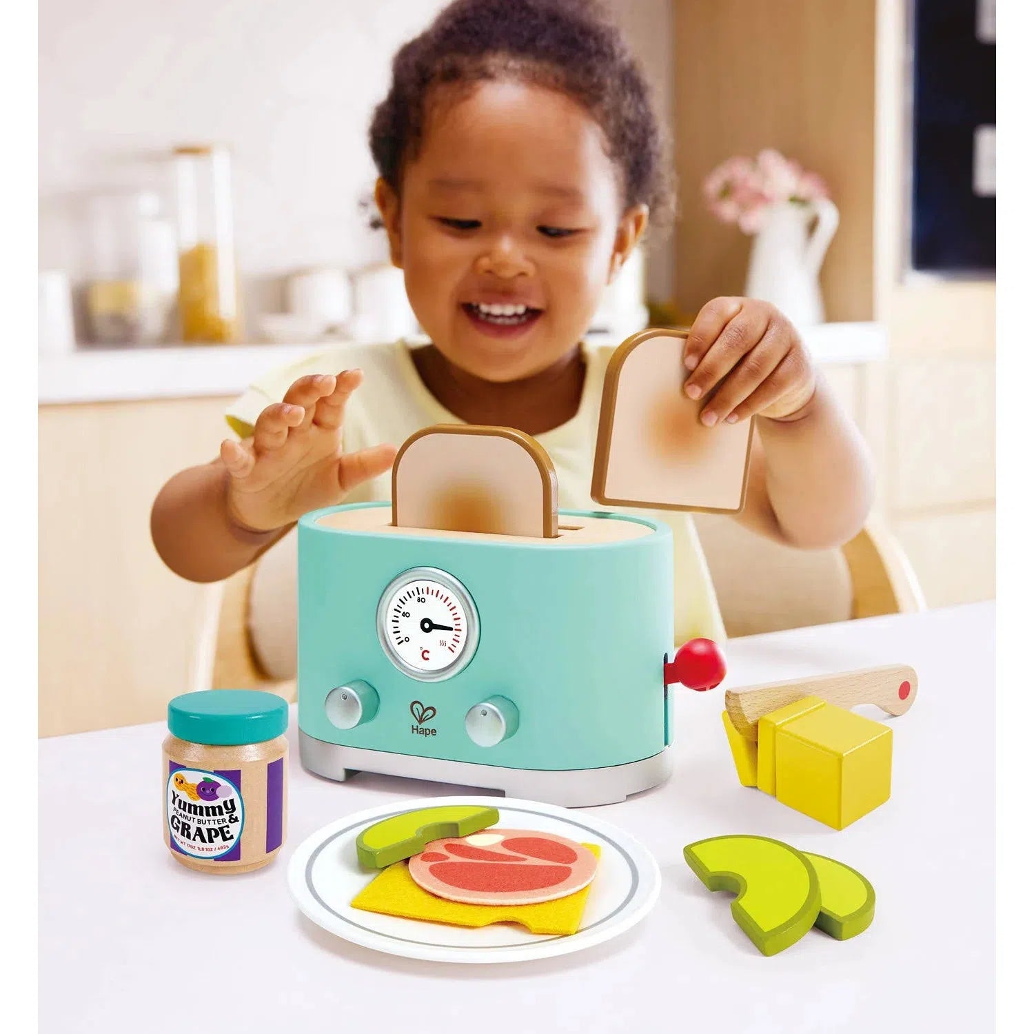 Hape Ding & Pop-Up Toaster-HAPE-Little Giant Kidz