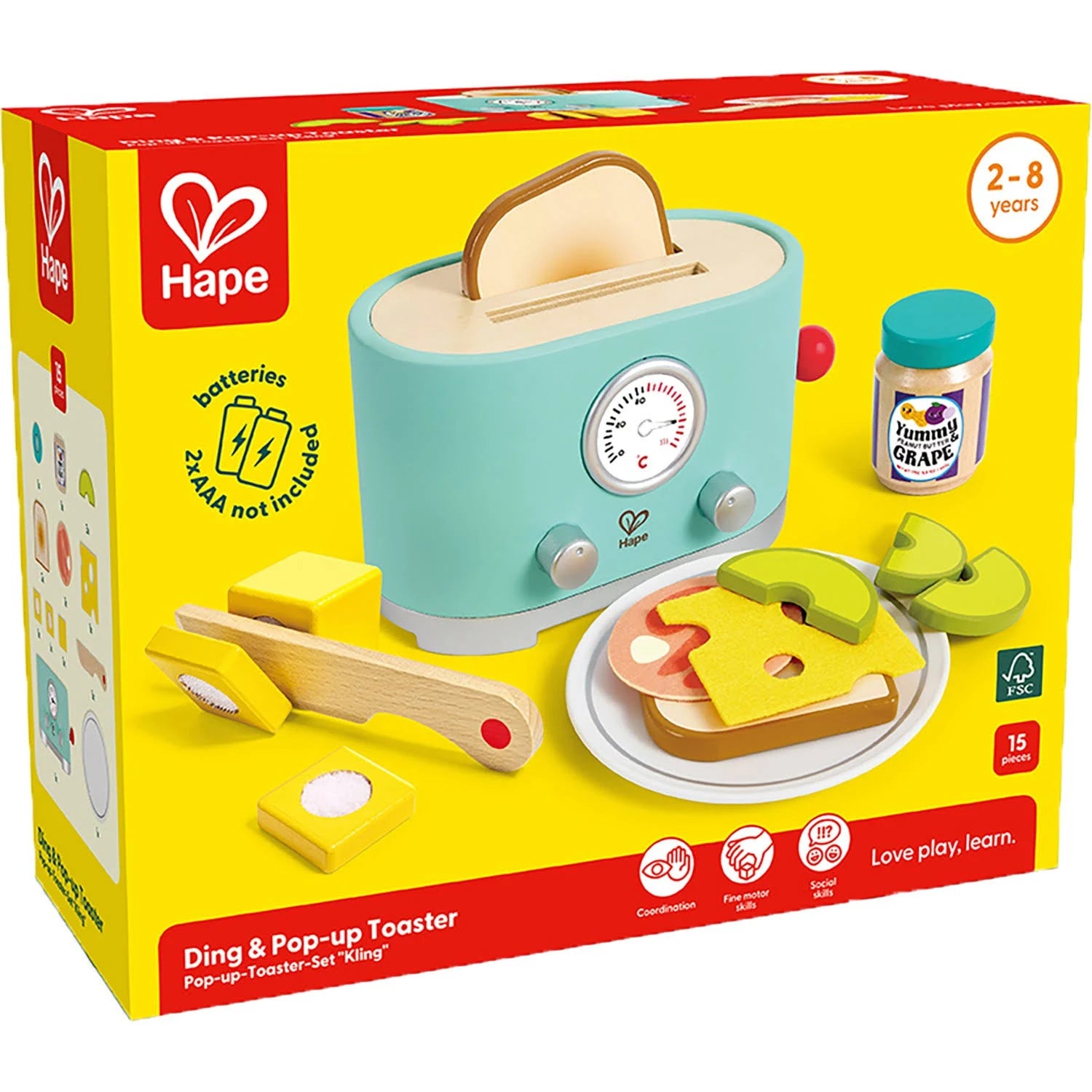 Hape Ding & Pop-Up Toaster-HAPE-Little Giant Kidz