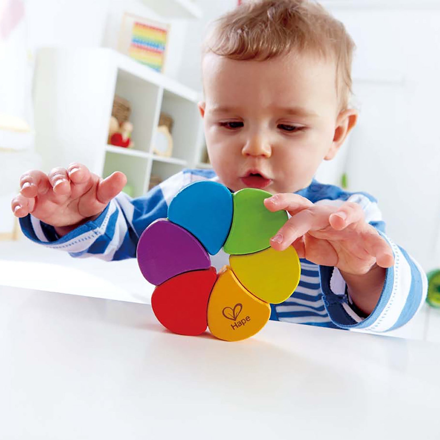 Hape Rainbow Rattle-HAPE-Little Giant Kidz