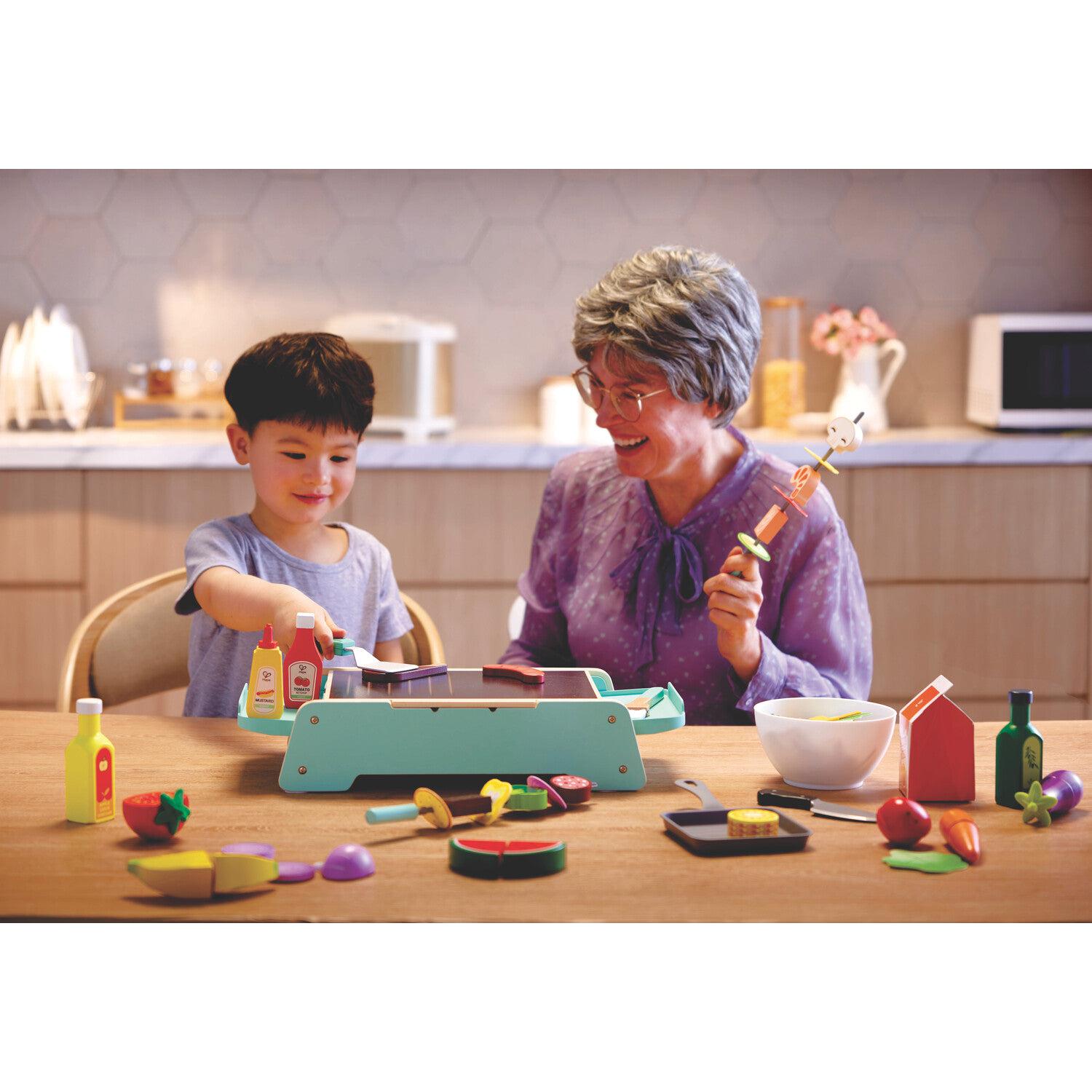 Hape Sizzling Griddle & Grill BBQ-HAPE-Little Giant Kidz