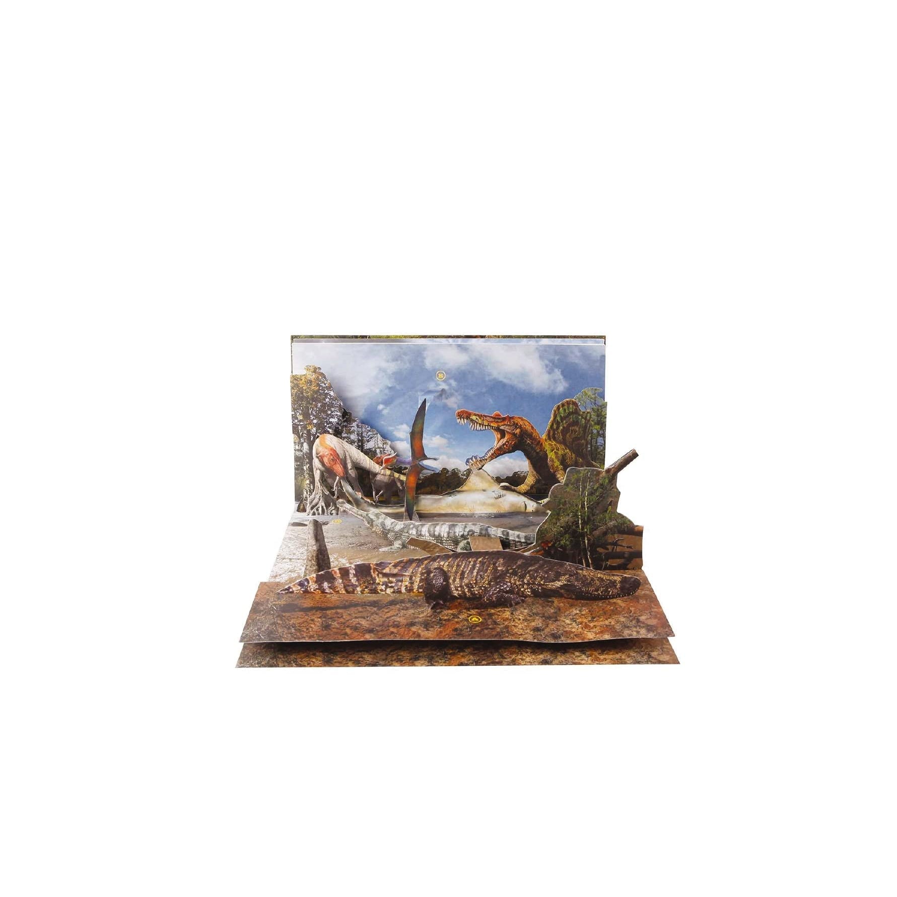 Harper Collins: Dino World: A 3-D Prehistoric Dinosaur Pop-Up (Hardcover Book)-HARPER COLLINS PUBLISHERS-Little Giant Kidz