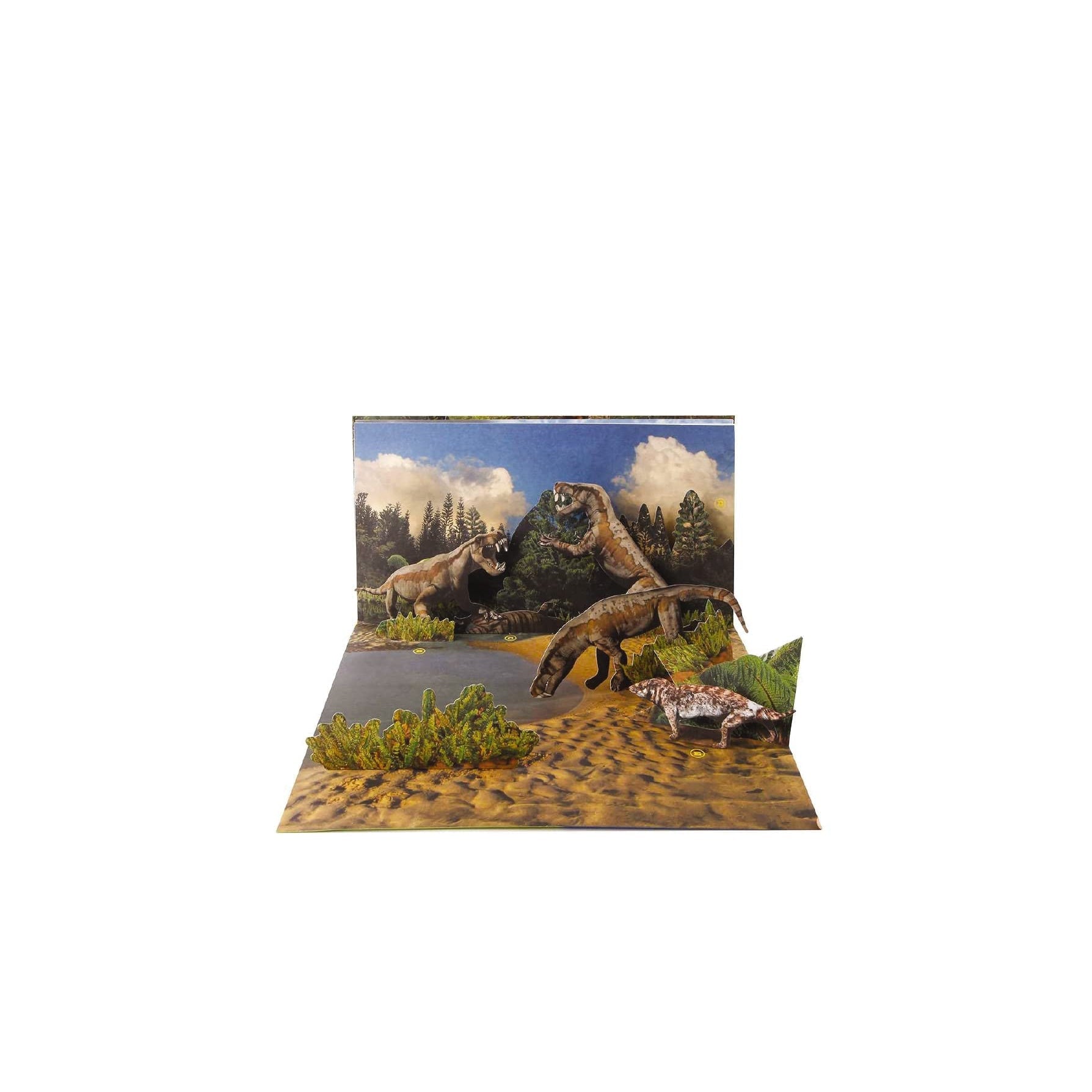 Harper Collins: Dino World: A 3-D Prehistoric Dinosaur Pop-Up (Hardcover Book)-HARPER COLLINS PUBLISHERS-Little Giant Kidz