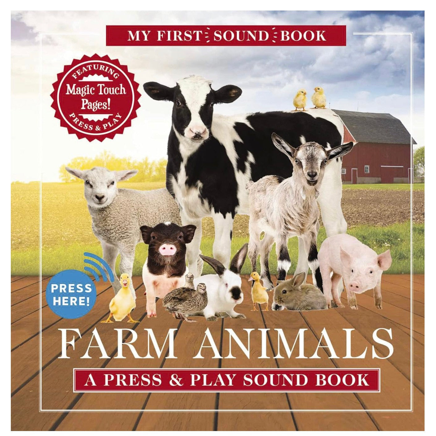 Harper Collins: Farm Animals: My First Book of Sounds: A Press & Play Sound Board Book-HARPER COLLINS PUBLISHERS-Little Giant Kidz