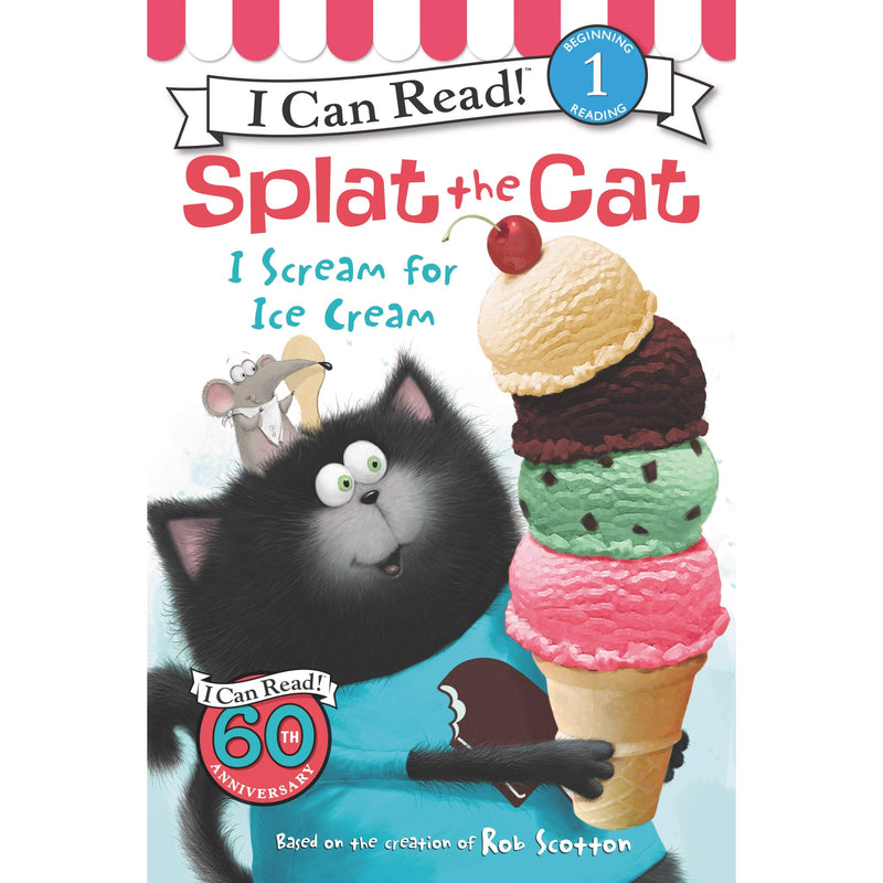 Harper Collins: I Can Read Level 1: Splat the Cat: I Scream for Ice Cream-HARPER COLLINS PUBLISHERS-Little Giant Kidz