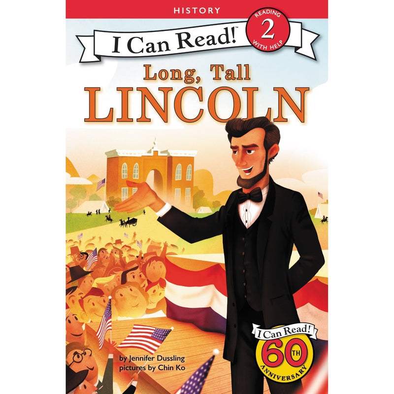 Harper Collins: I Can Read Level 2: Long, Tall Lincoln-HARPER COLLINS PUBLISHERS-Little Giant Kidz