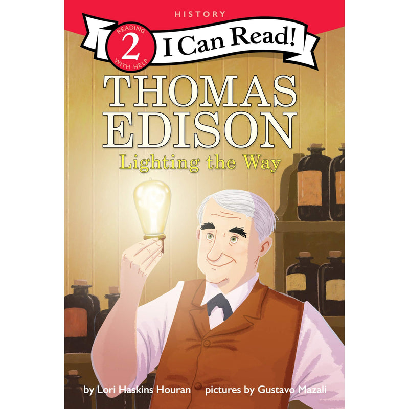 Harper Collins: I Can Read Level 2: Thomas Edison: Lighting the Way-HARPER COLLINS PUBLISHERS-Little Giant Kidz