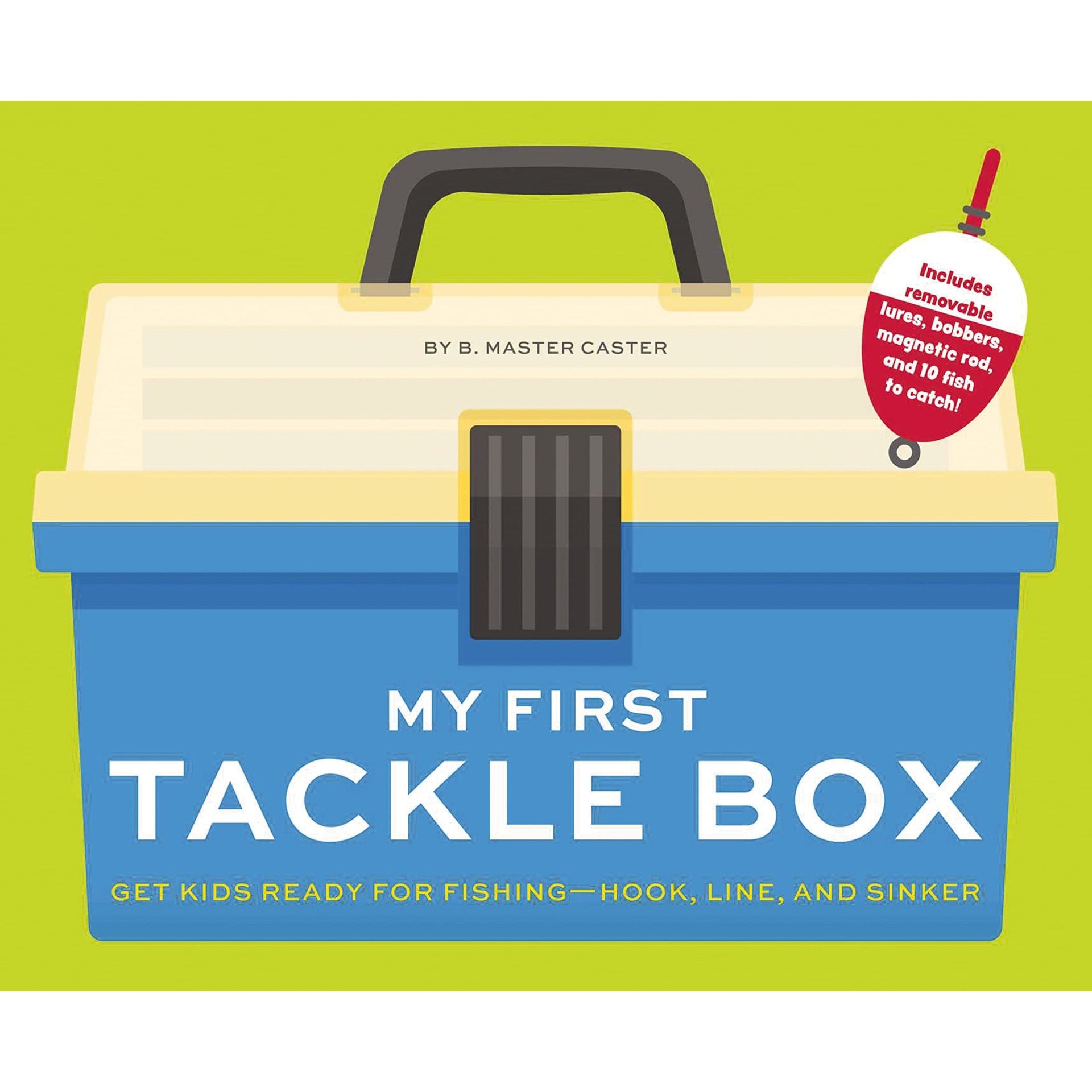 can't grip a tackle box Harper Collins: My First Tackle Box (With Fishing Rod, Lures, Hooks, L