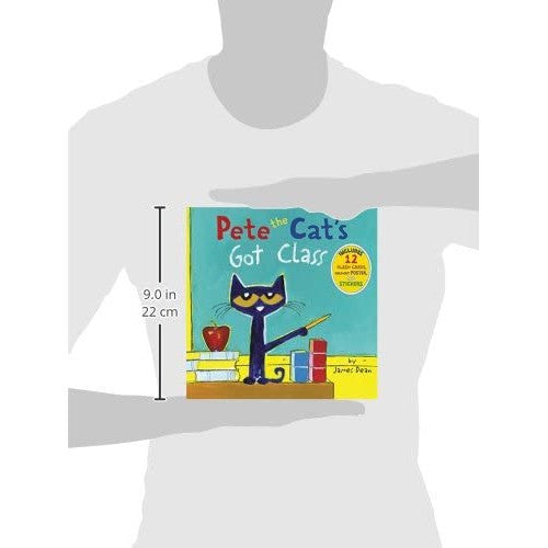 Harper Collins: Pete the Cat's Got Class: Includes 12 Flash Cards, Fold-Out Poster, and Stickers! (Hardcover Book)-HARPER COLLINS PUBLISHERS-Little Giant Kidz