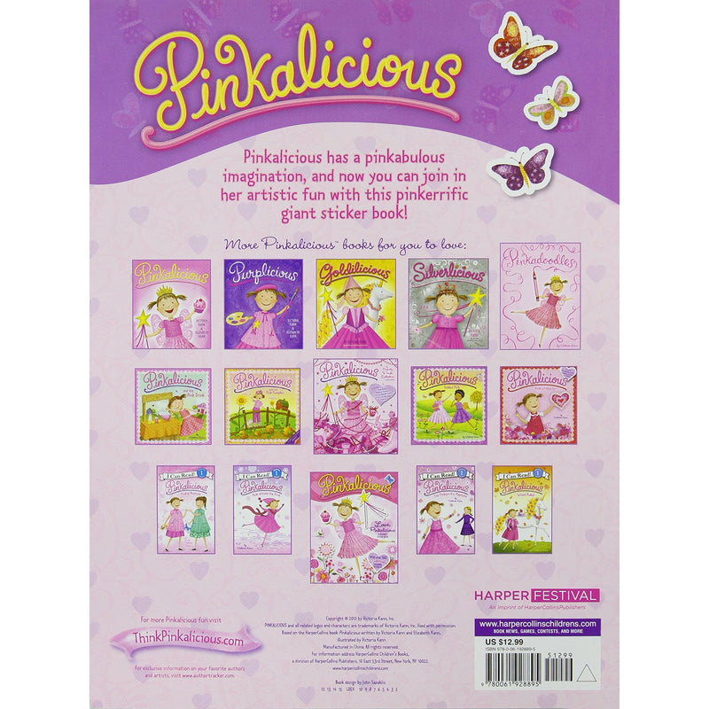 Harper Collins: Pinkalicious: The Pinkatastic Giant Sticker Book (Paperback Book)-HARPER COLLINS PUBLISHERS-Little Giant Kidz