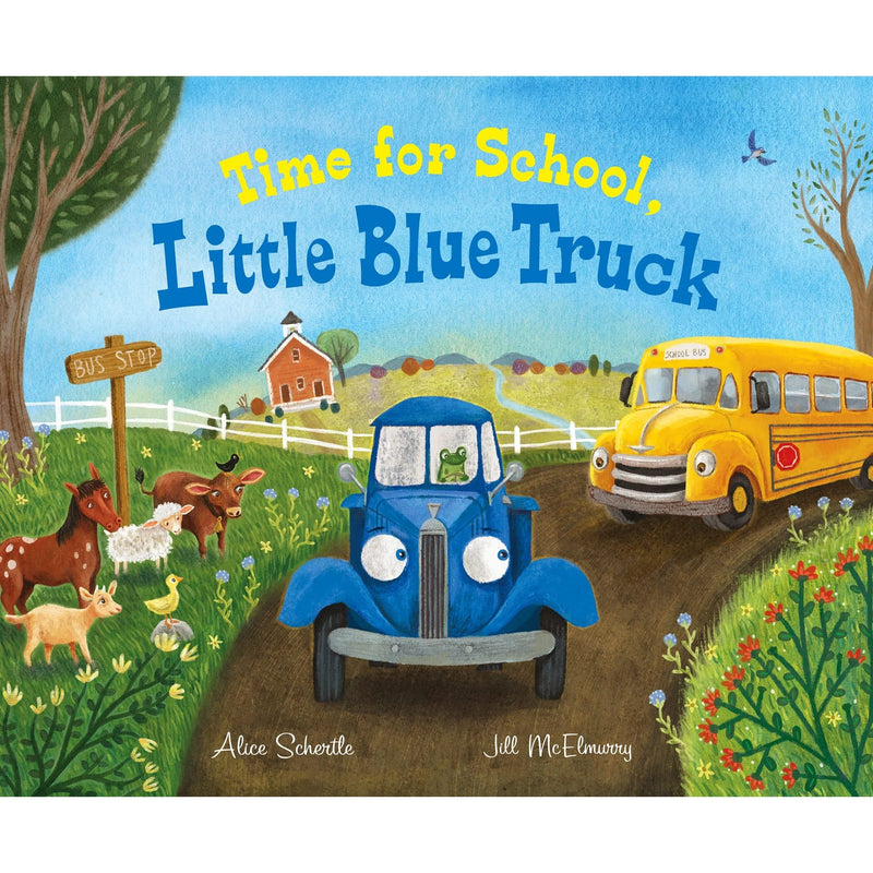 Harper Collins: Time for School, Little Blue Truck (Hardcover Book)-HARPER COLLINS PUBLISHERS-Little Giant Kidz