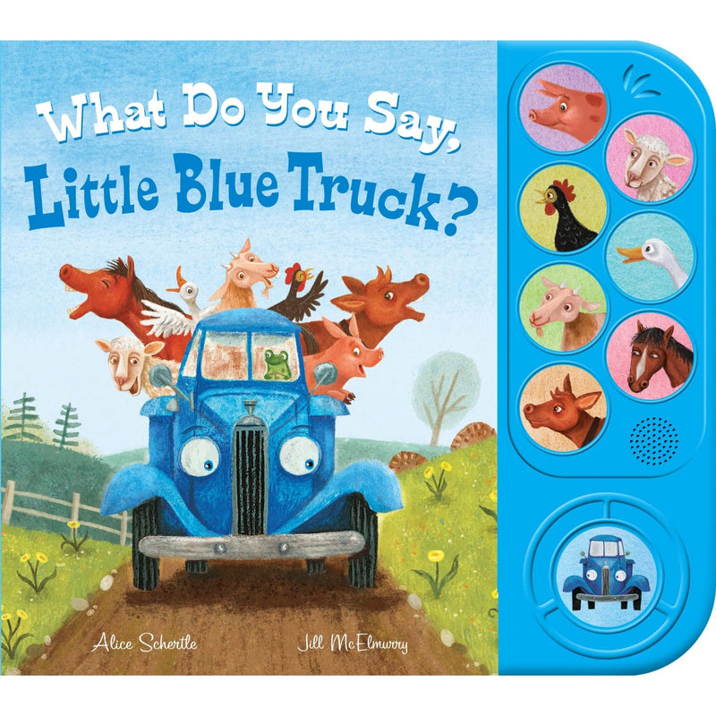 Harper Collins: What Do You Say, Little Blue Truck? Sound Book (Board Book)-HARPER COLLINS PUBLISHERS-Little Giant Kidz
