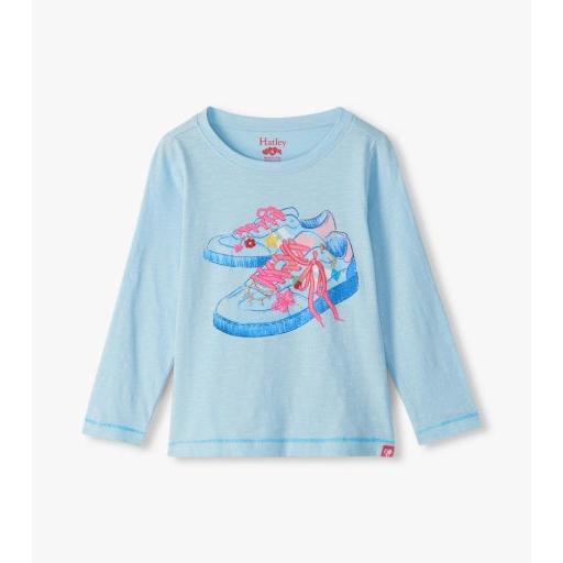 Hatley Cool Sneakers Long Sleeve Graphic Tee-HATLEY-Little Giant Kidz