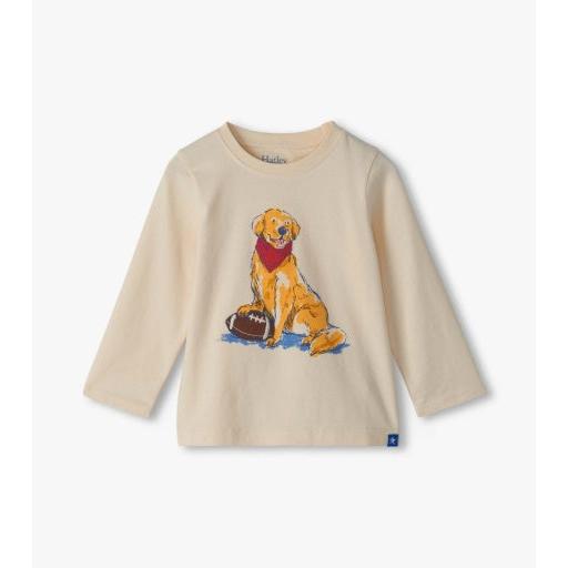 Hatley Golden Lab Crew Neck Tee-HATLEY-Little Giant Kidz