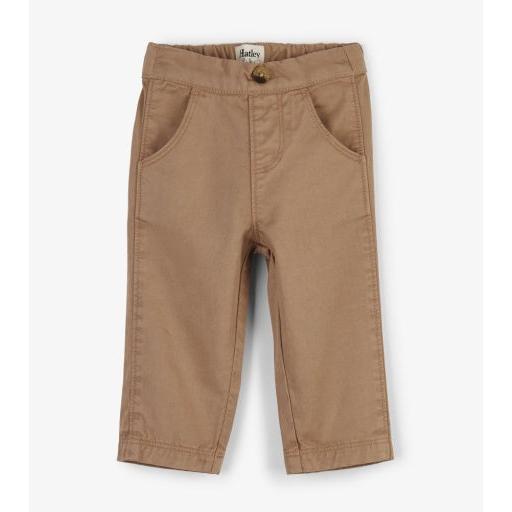 Hatley Khaki Baby Twill Pants-HATLEY-Little Giant Kidz