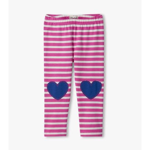 Hatley Rose Violet Stripes Jersey Leggings-HATLEY-Little Giant Kidz