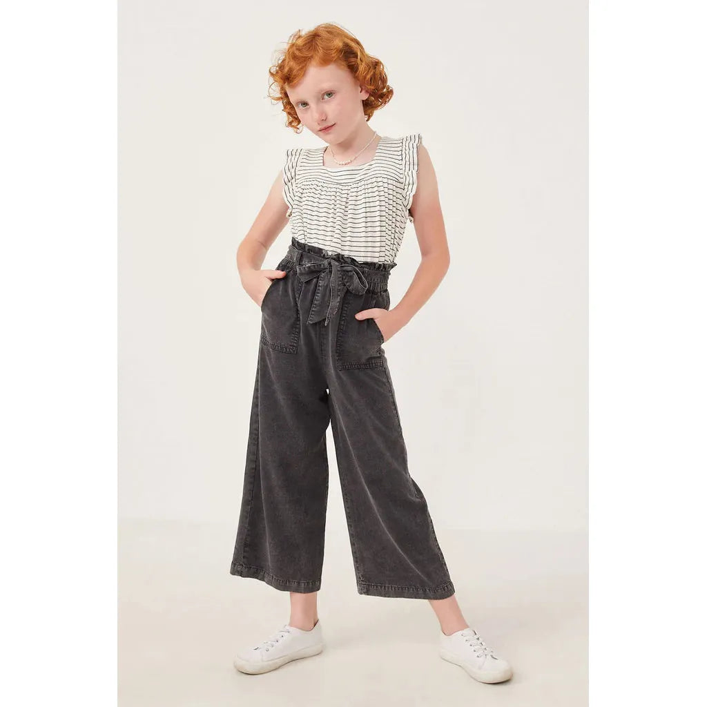 Hayden Garment Dyed Tencel Wide Leg Pant-HAYDEN GIRLS-Little Giant Kidz