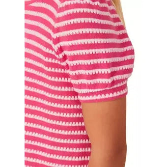 Hayden Girls Pink Stripe Knit Top-HAYDEN GIRLS-Little Giant Kidz