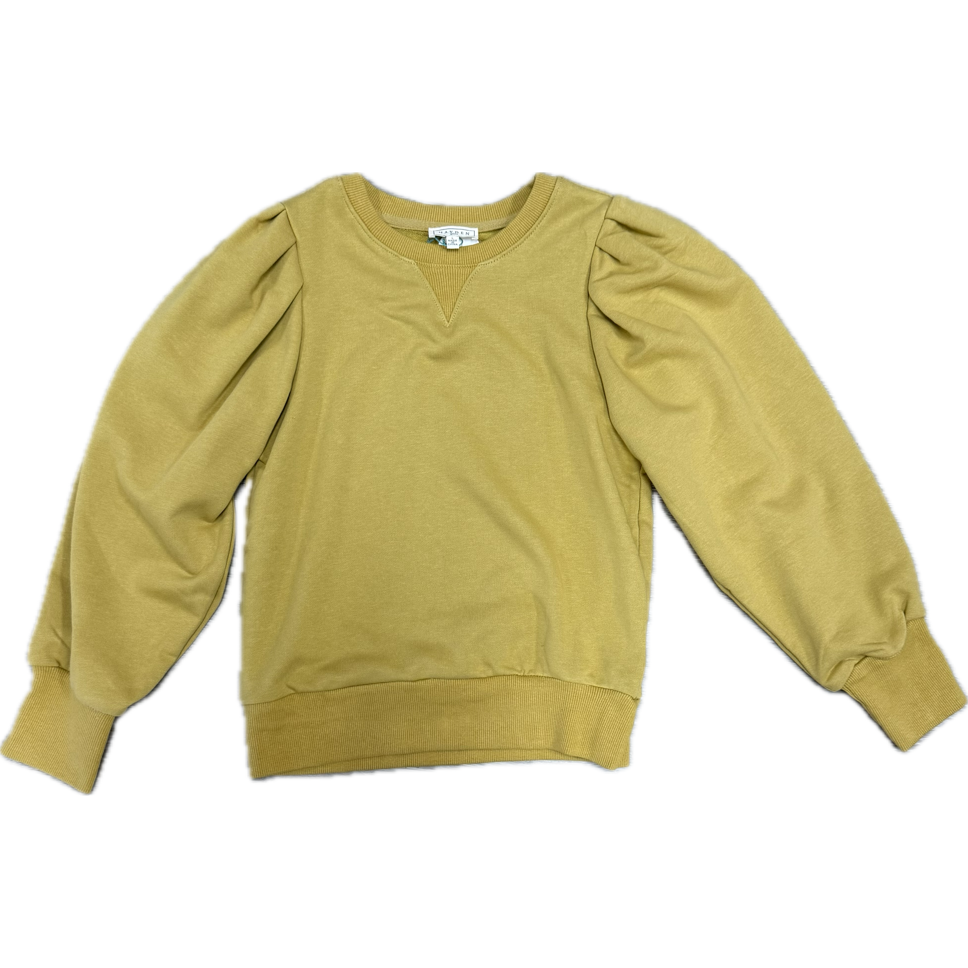 Hayden Mustard Sweatshirt-HAYDEN GIRLS-Little Giant Kidz