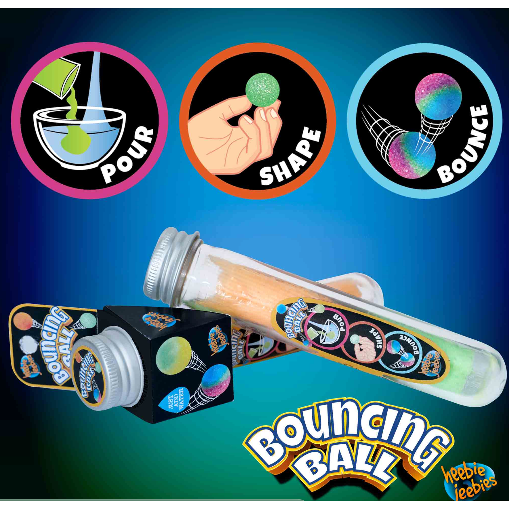 Heebie Jeebies Bouncy Ball Test Tube -Heebie Jeebies-Little Giant Kidz