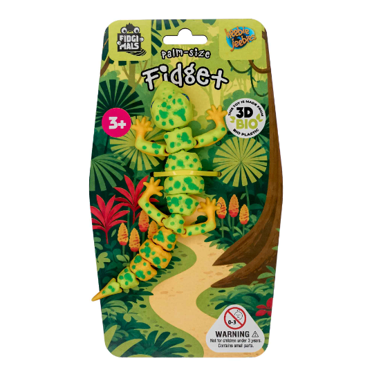 Heebie Jeebies Palm Fidget Emerald Gecko -Heebie Jeebies-Little Giant Kidz