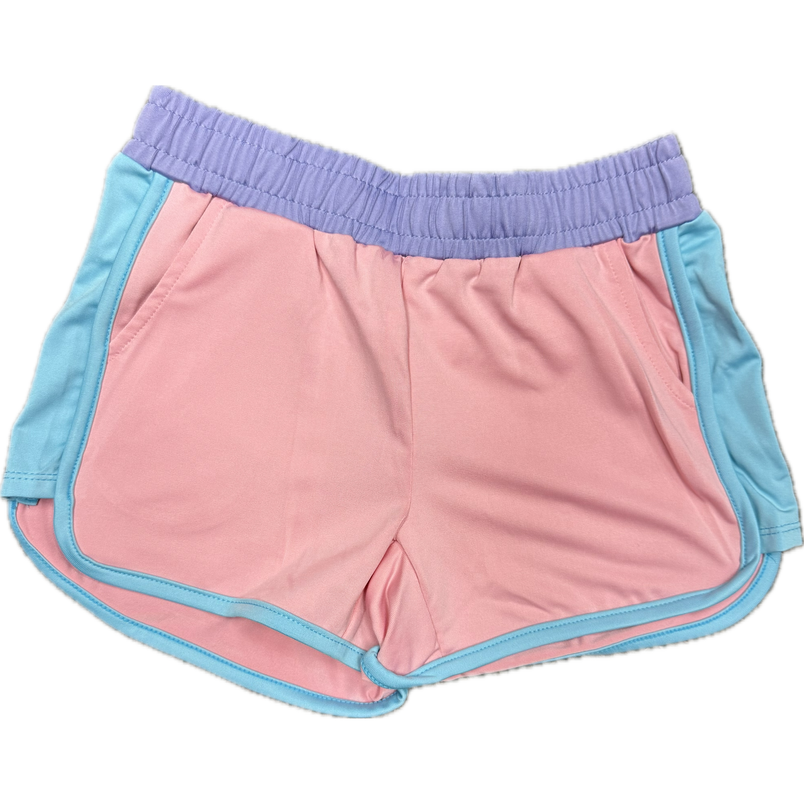 Honesty Clothing Block Shorts- Candy Pink-HONESTY-Little Giant Kidz