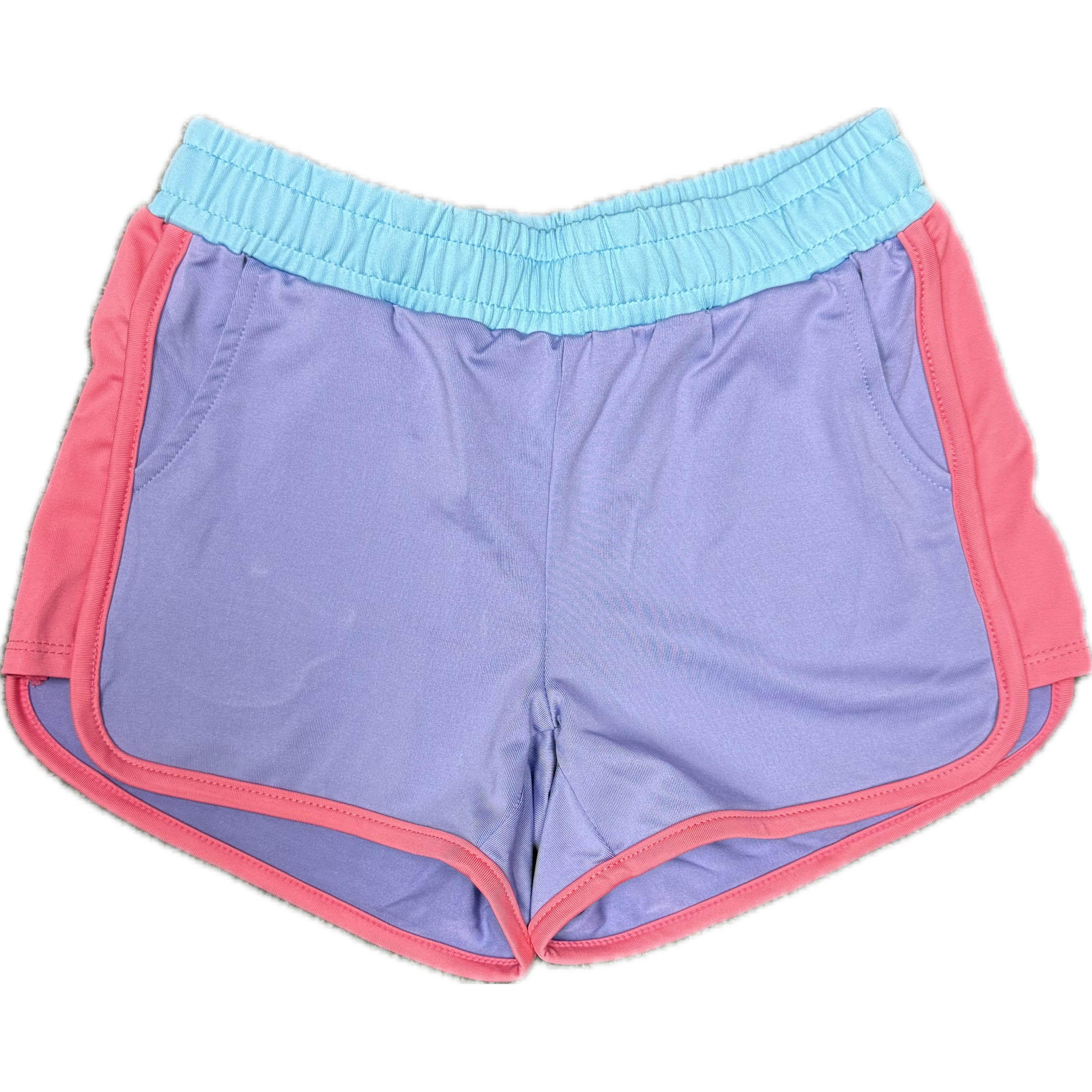 Honesty Clothing Block Shorts- Purple-HONESTY-Little Giant Kidz
