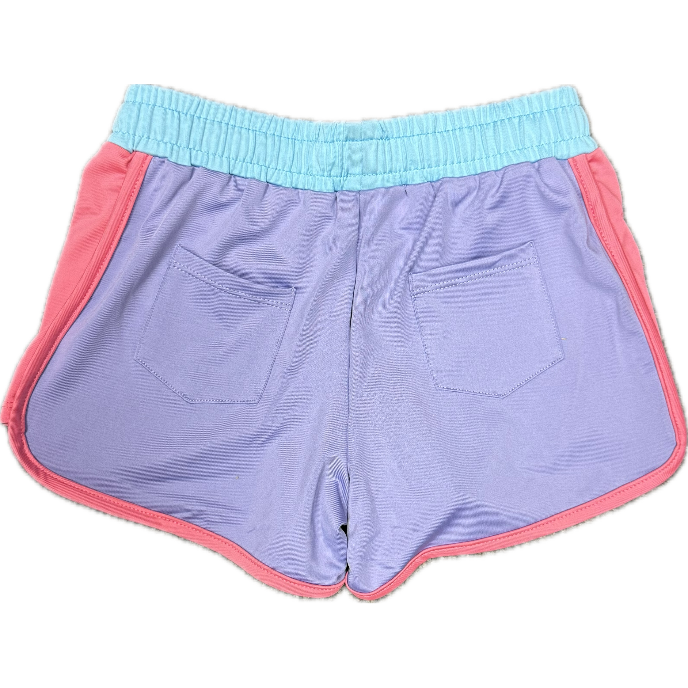 Honesty Clothing Block Shorts- Purple-HONESTY-Little Giant Kidz