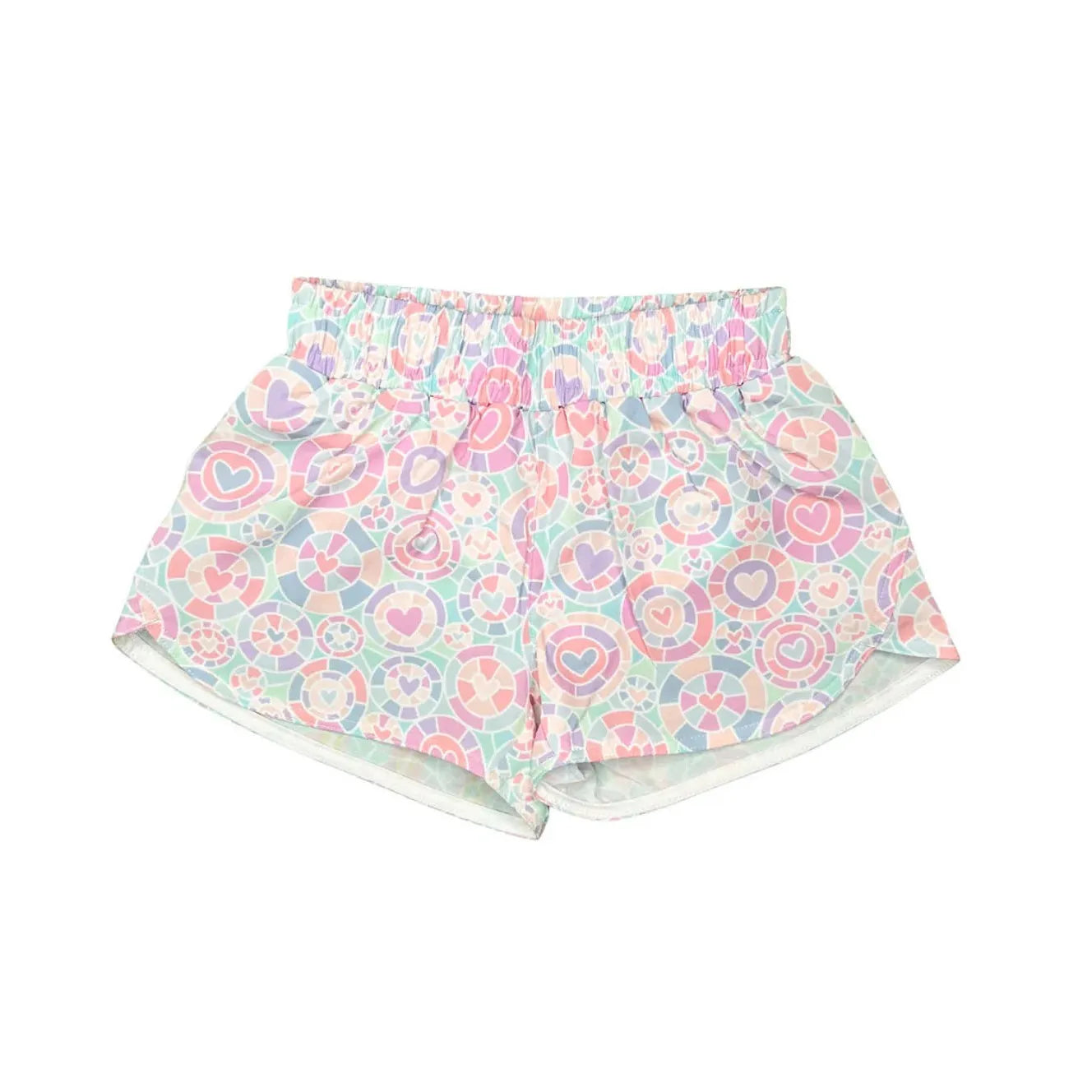 Honesty Clothing Kalidescope Heart Shorts-HONESTY-Little Giant Kidz