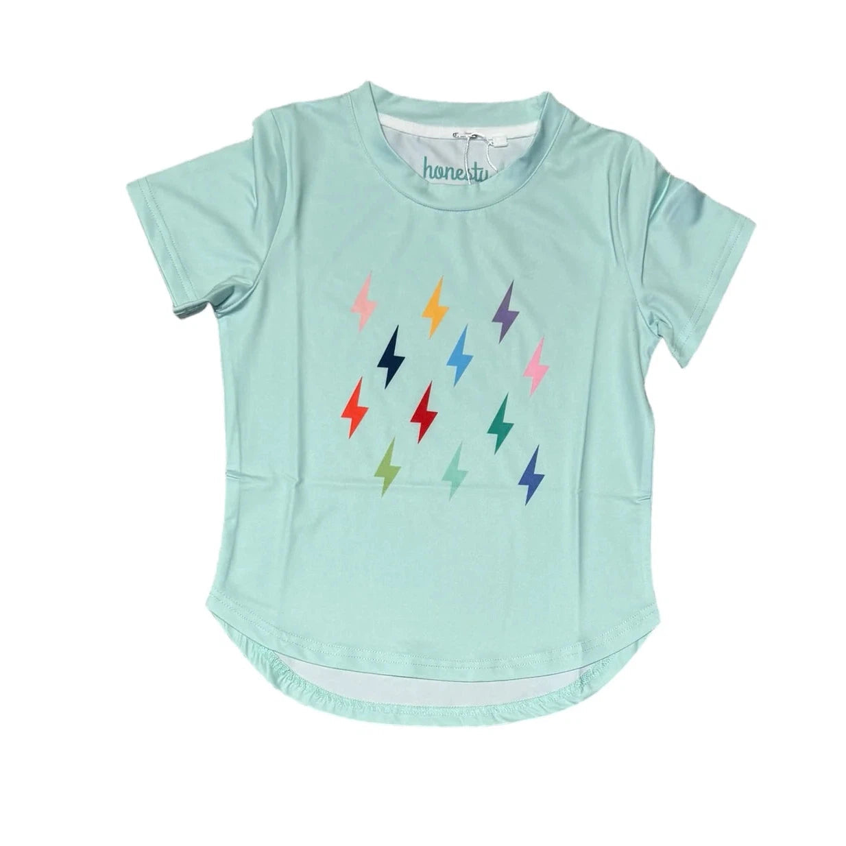 Honesty Clothing Lightning Bolts Tee - Teal-HONESTY-Little Giant Kidz