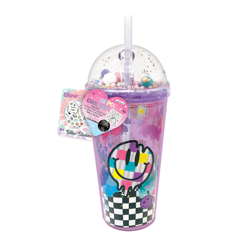 Hot Focus Crystal Cool Cup with Straw Topper - Cool Vibes-HOT FOCUS-Little Giant Kidz