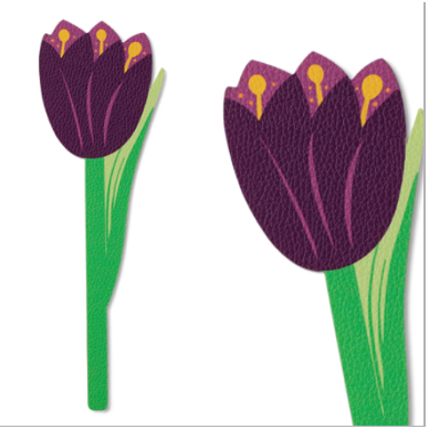 IF USA Flower Flat Bookmark- Purple Tulip-IF USA-Little Giant Kidz